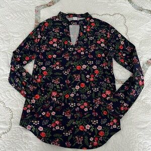 NoBo floral keyhole long sleeve